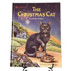 VTG 1987 The Christmas Cat book by Isabelle Holland, HC